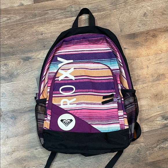 Roxy Multicolor Striped Backpack - Picture 1 of 6